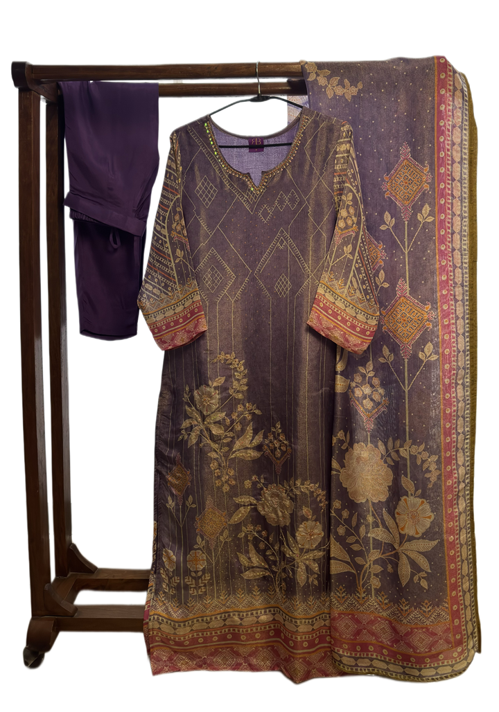 Jamuni Glimmer Tissue Silk Suit Set