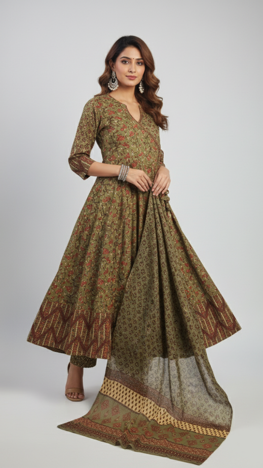 Harit Grandeur Cotton Suit Set