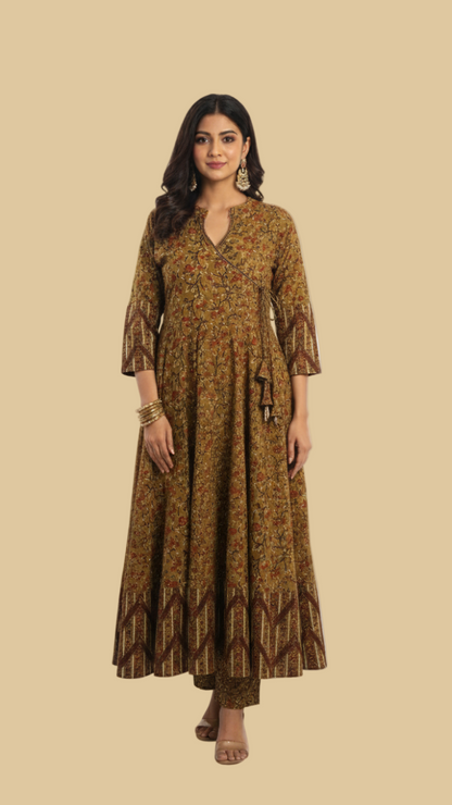 Amber Grandeur Cotton Suit Set