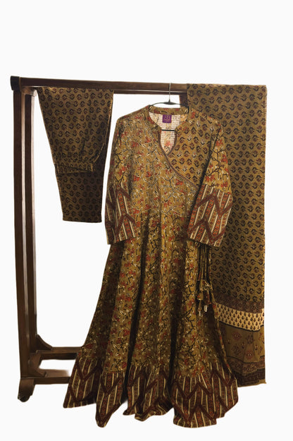 Amber Grandeur Cotton Suit Set