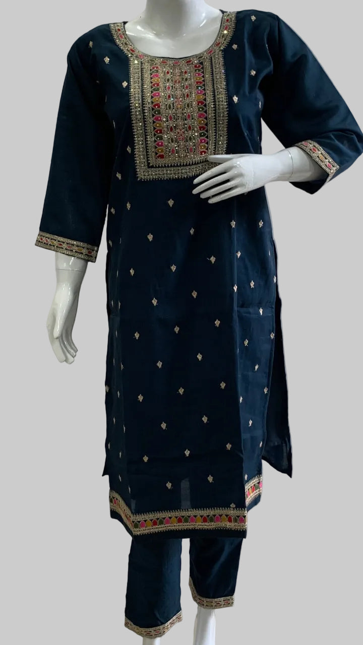 Midnight Meher Kurta Suit Set