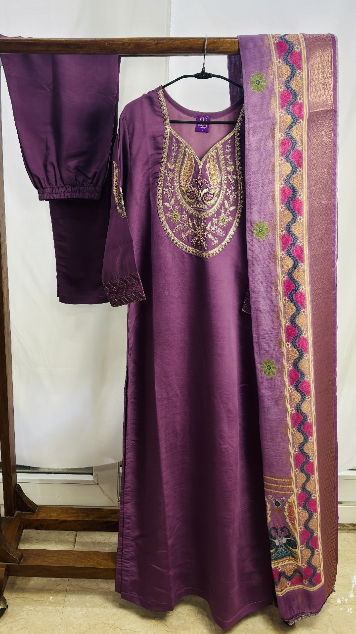Lilac Royale Kurta Suit Set
