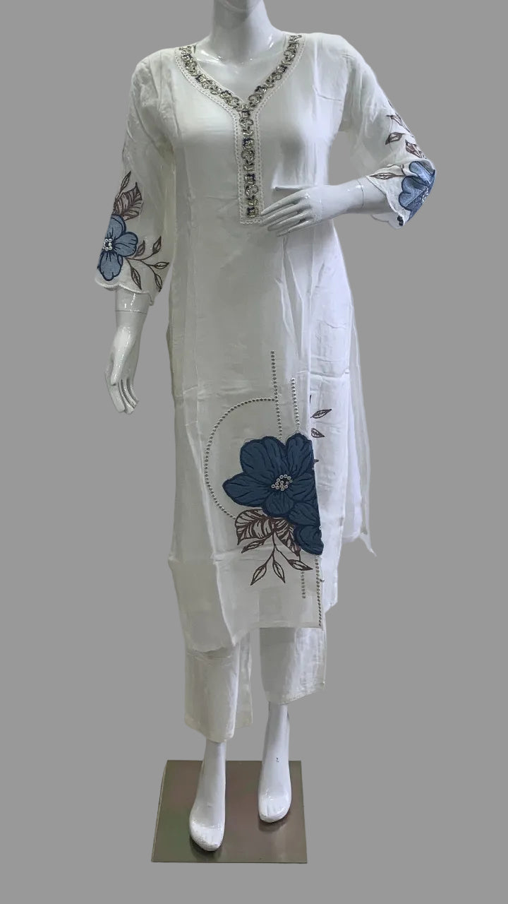 Azure Regal Kurta Suit Set