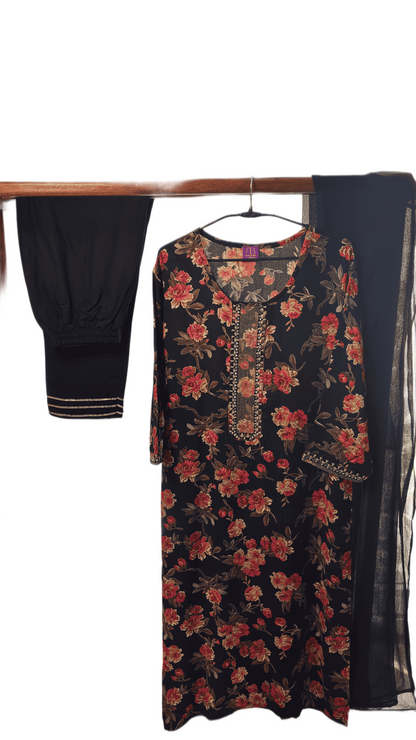 Shyam Regal Rayon Floral Suit Set