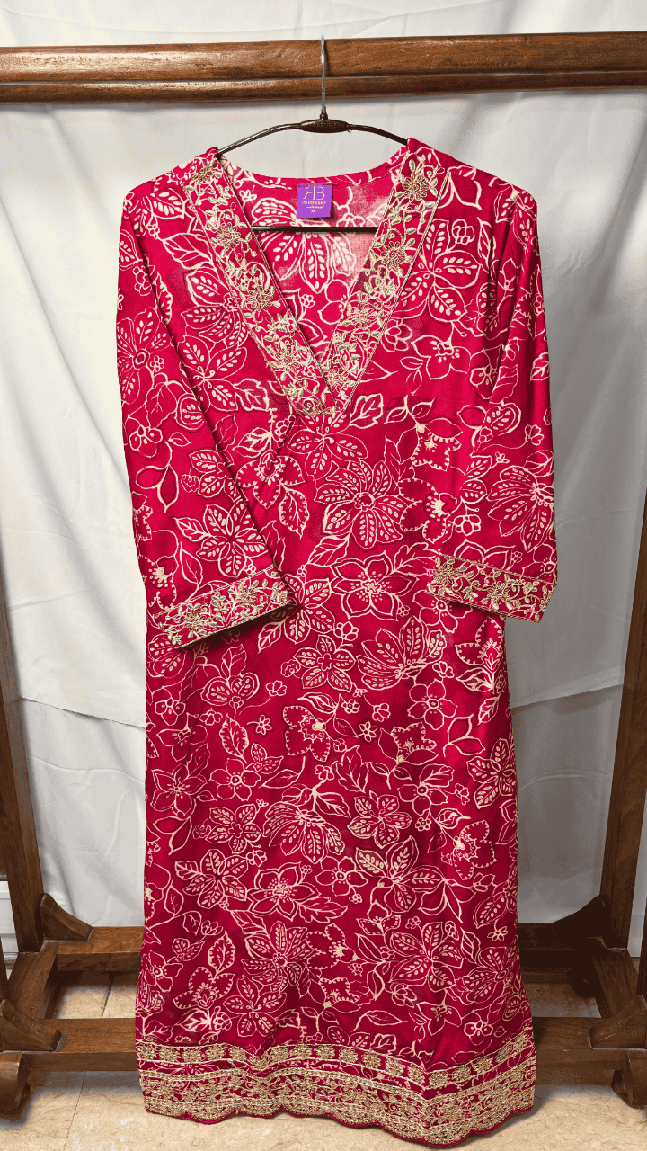 Fuchsia Splendor Kurta Suit Set