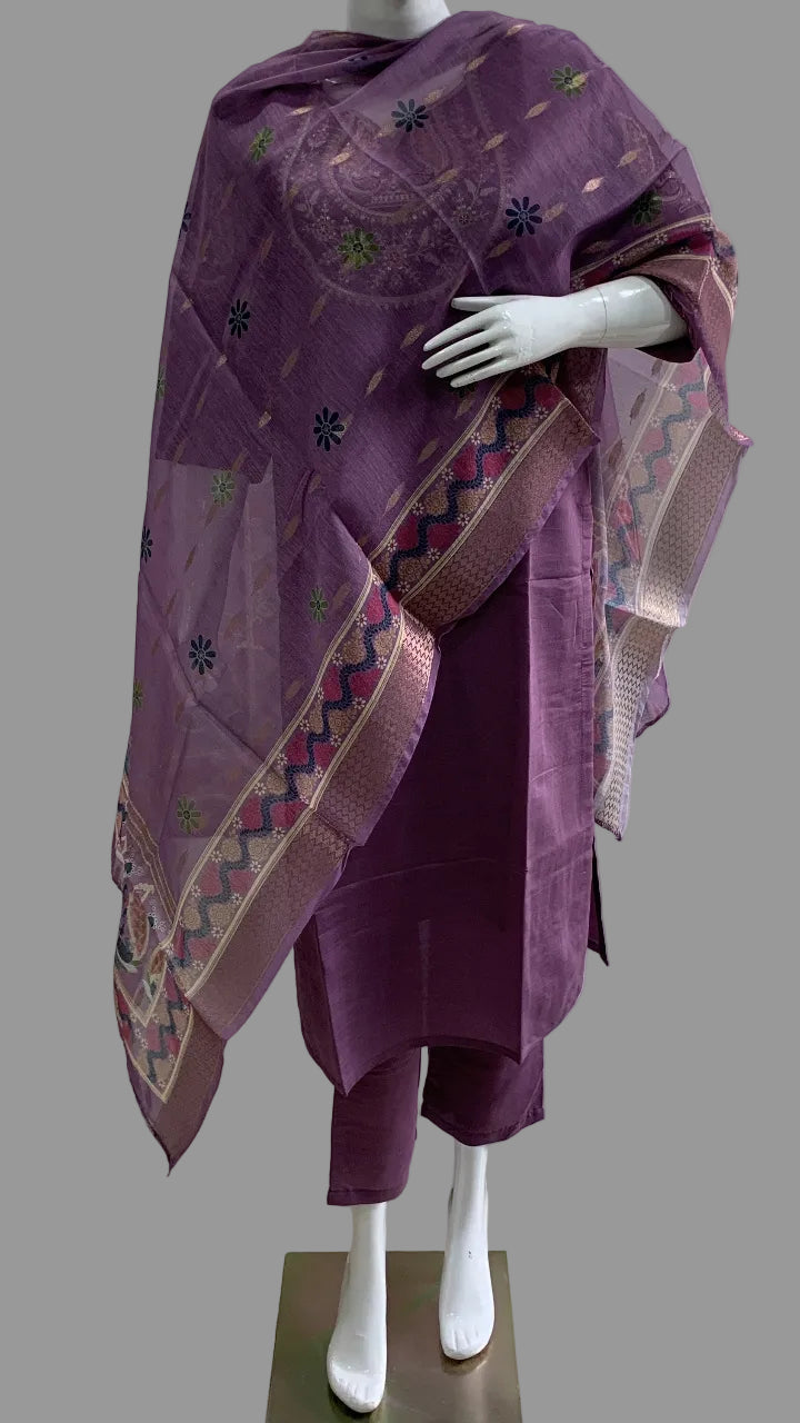 Lilac Royale Kurta Suit Set