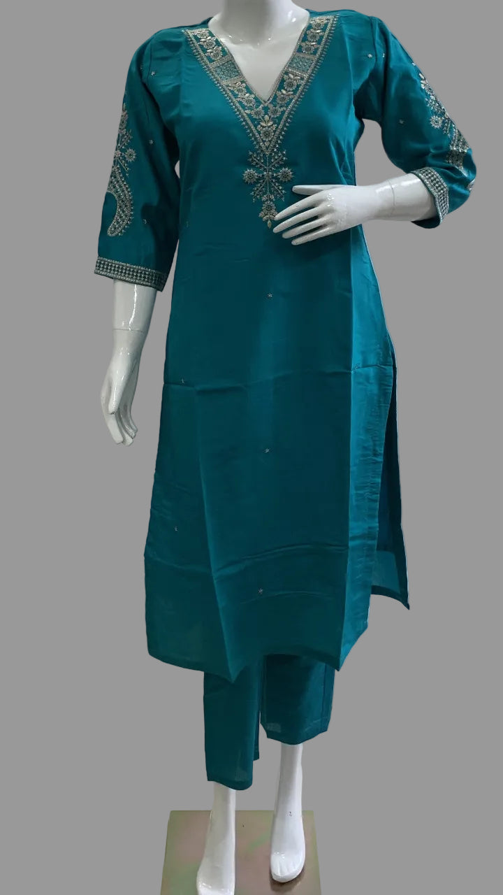 Pankhi Azure Kurta Suit Set