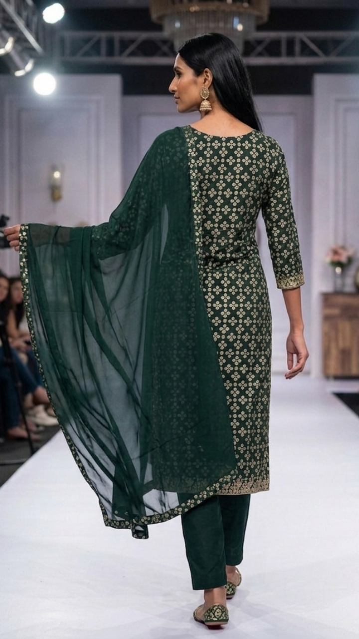 Meher Emerald Kurta Suit Set