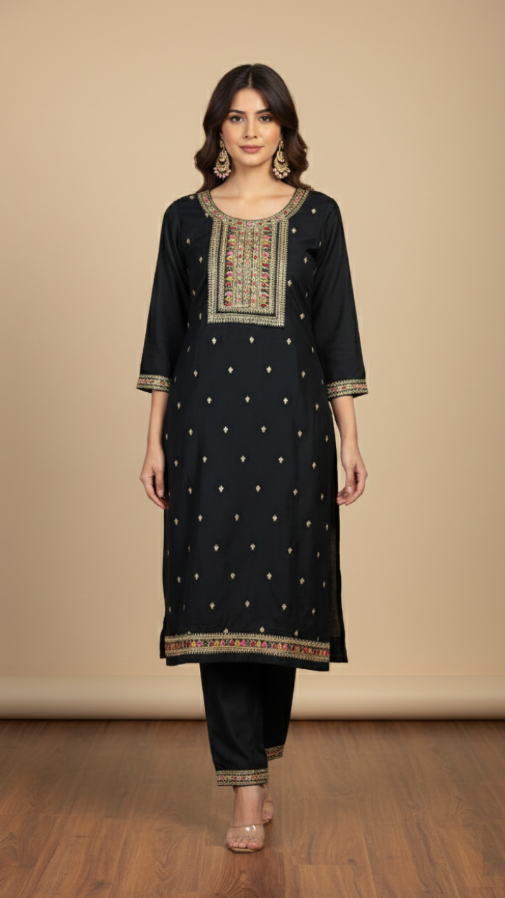 Midnight Meher Kurta Suit Set