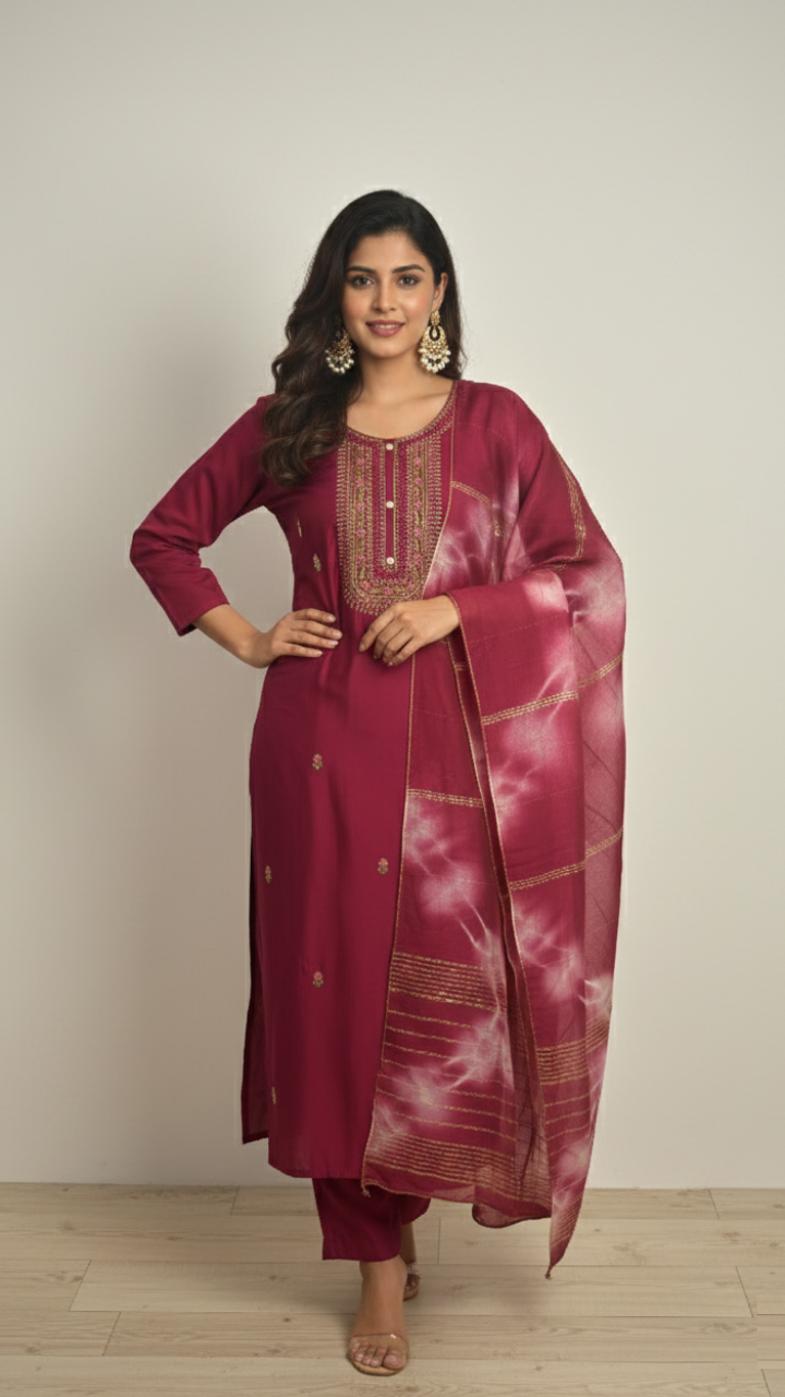 Noor-e-Rose Kurta Suit Set