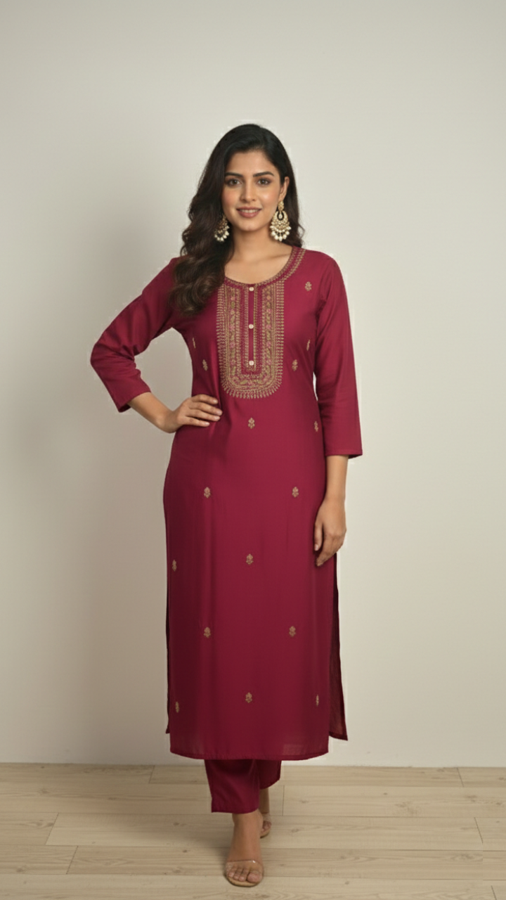 Noor-e-Rose Kurta Suit Set