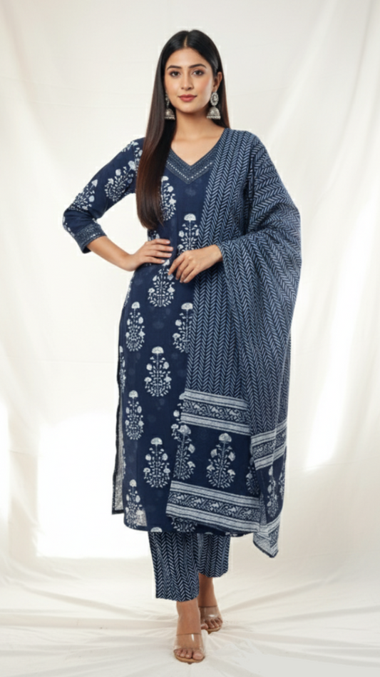 Neelam Mystique Cotton Suit Set