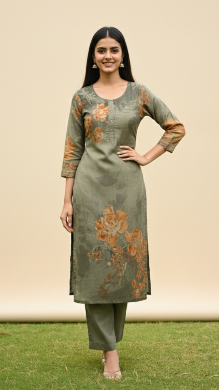 Jaitoon Aura Tissue Silk Suit Set